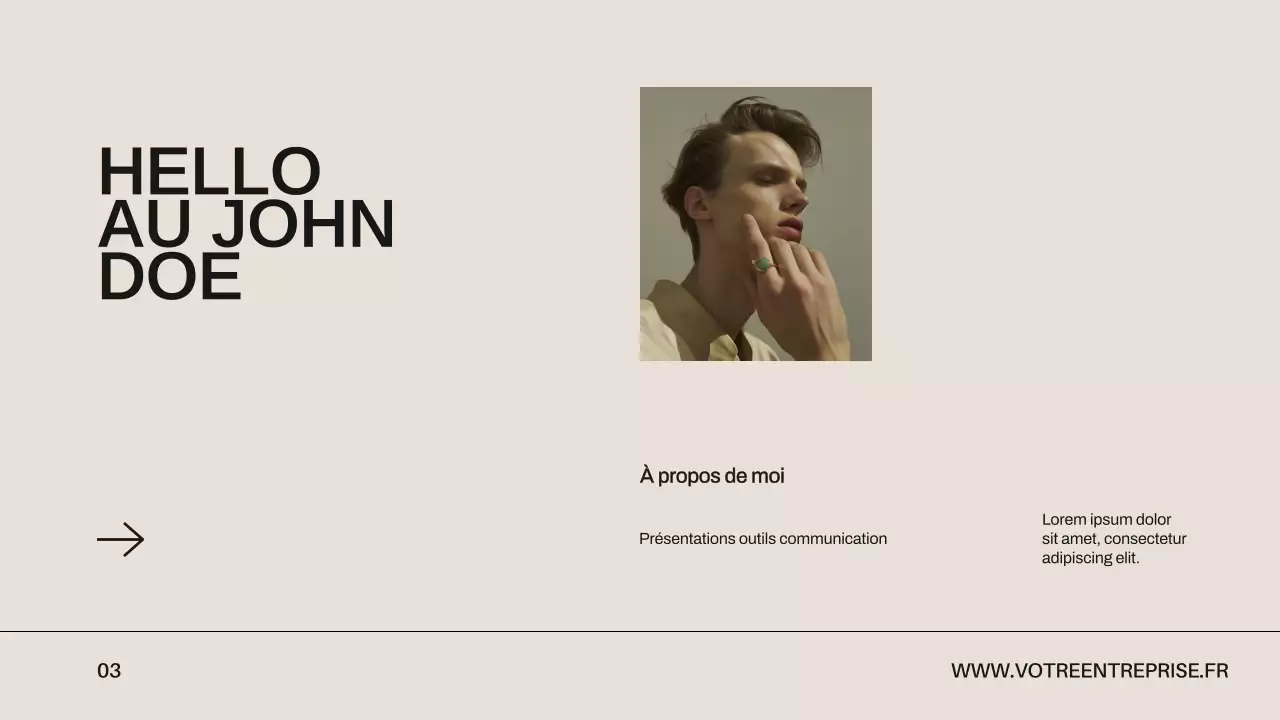 Portefeuille de design créatif minimaliste beige et noir