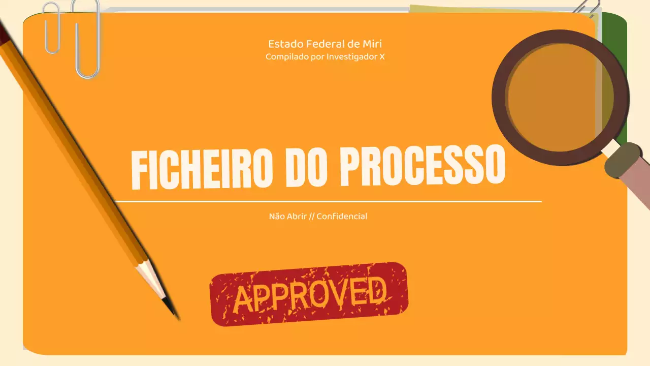 Relatório de dossier retro bege e laranja
