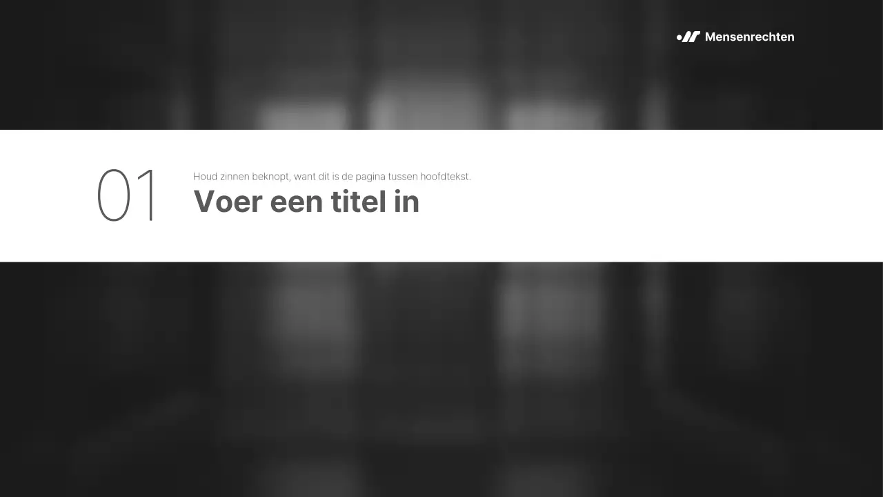 Zwart-wit, eenvoudig maar krachtig rapport voor NGO's