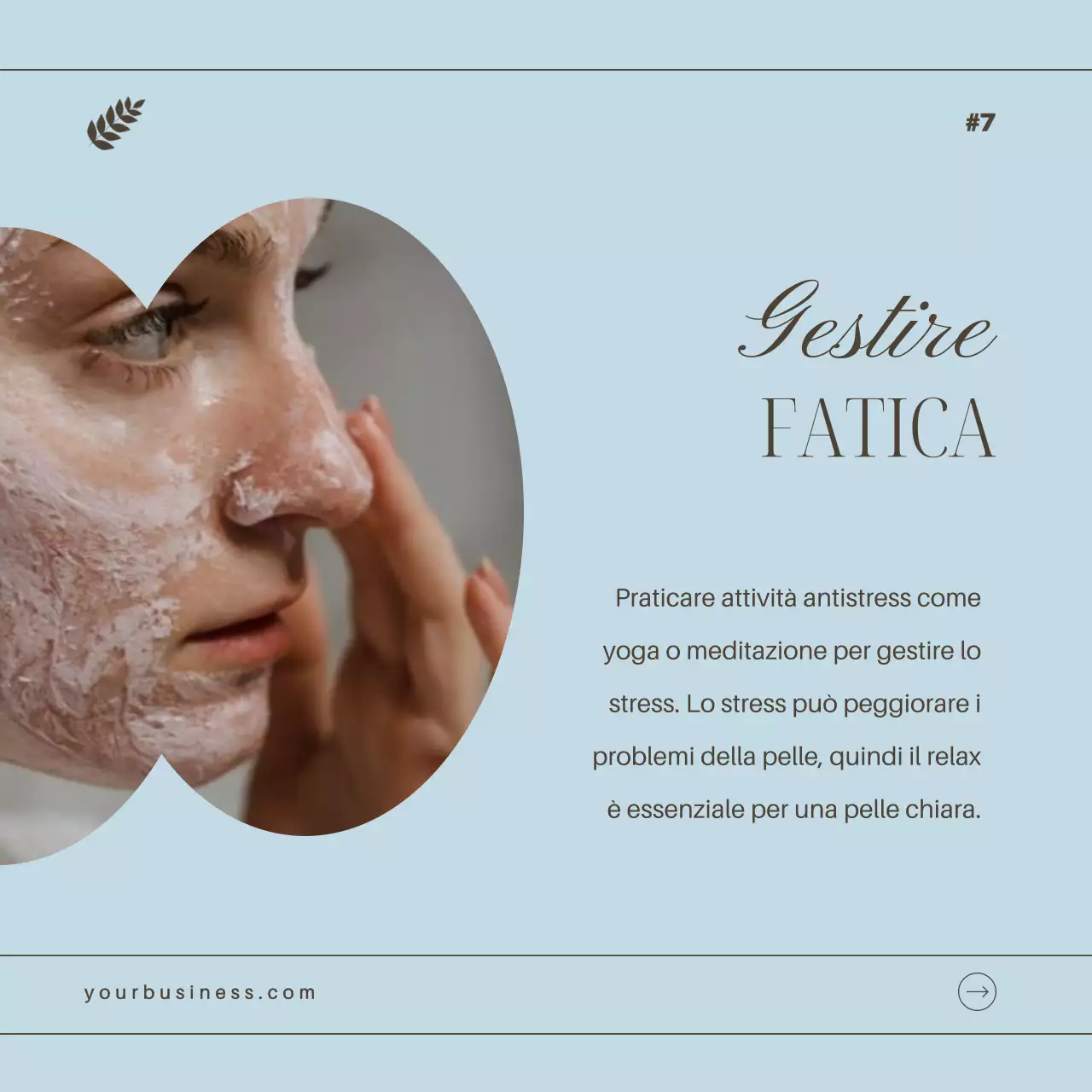 Guida ai consigli segreti per la cura della pelle in blu e marrone