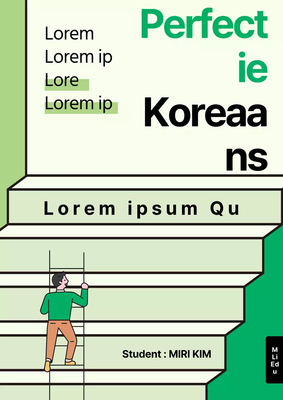 Mooie groene en limoengroene taalboekomslag