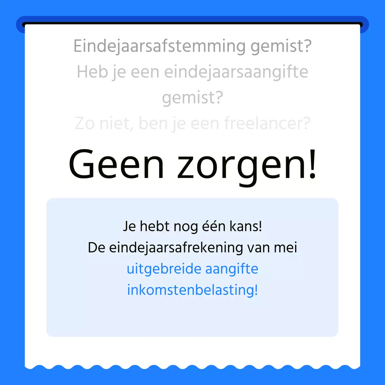 Een minimalistische inleiding tot fiscale boekhouding in blauw en lichtblauw