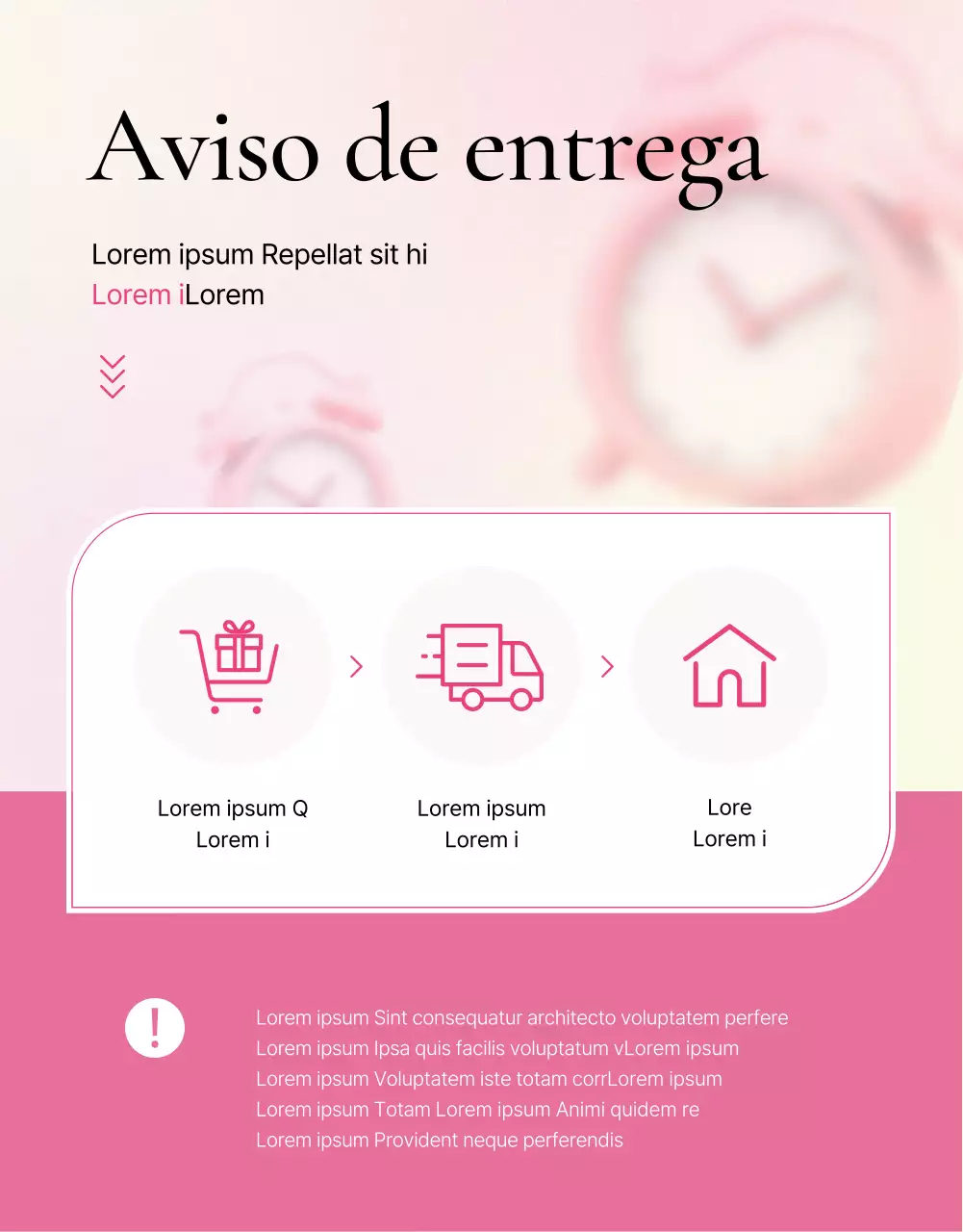 Promueve detalles de moda en rosa