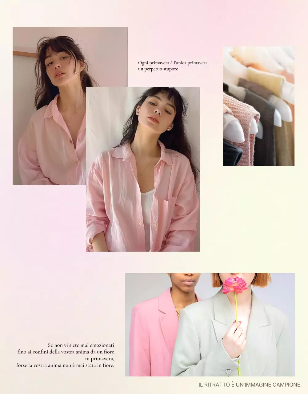 Promuovere un layout dettagliato di moda kitsch in rosa