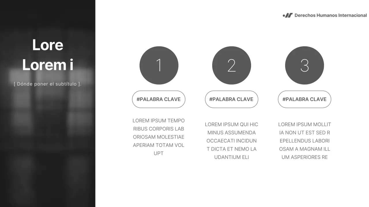 Informe en blanco y negro, sencillo pero contundente, para las ONG