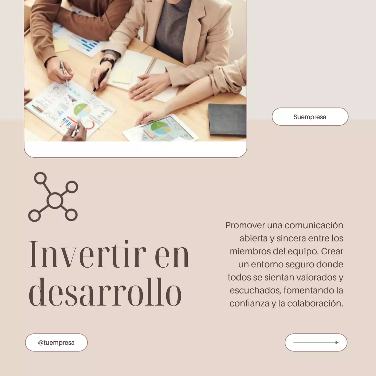 Guía de creación de equipos de oficina minimalistas en beige y marrón