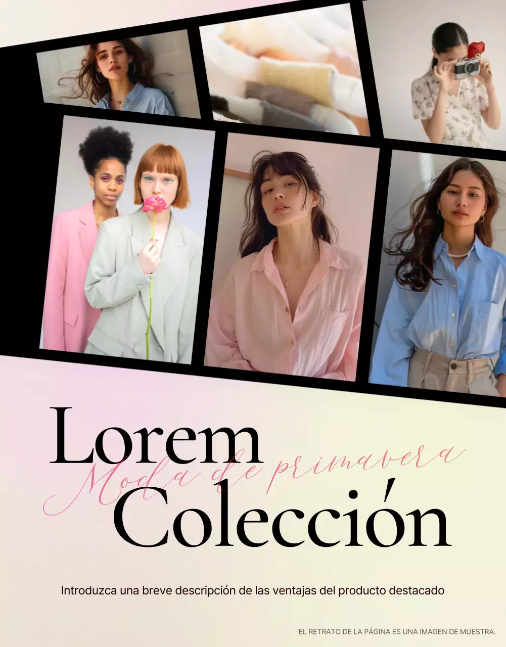 Promueva una cubierta moderna y a la moda en rosa