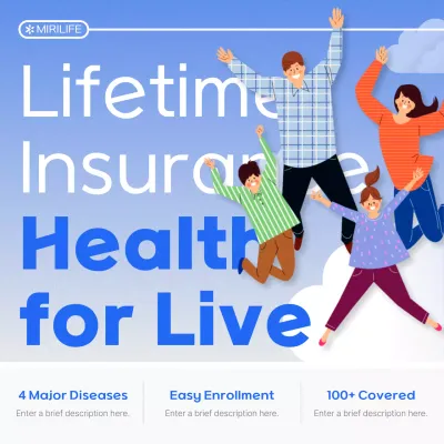 Blue Modern Health Promotion Social Media Post