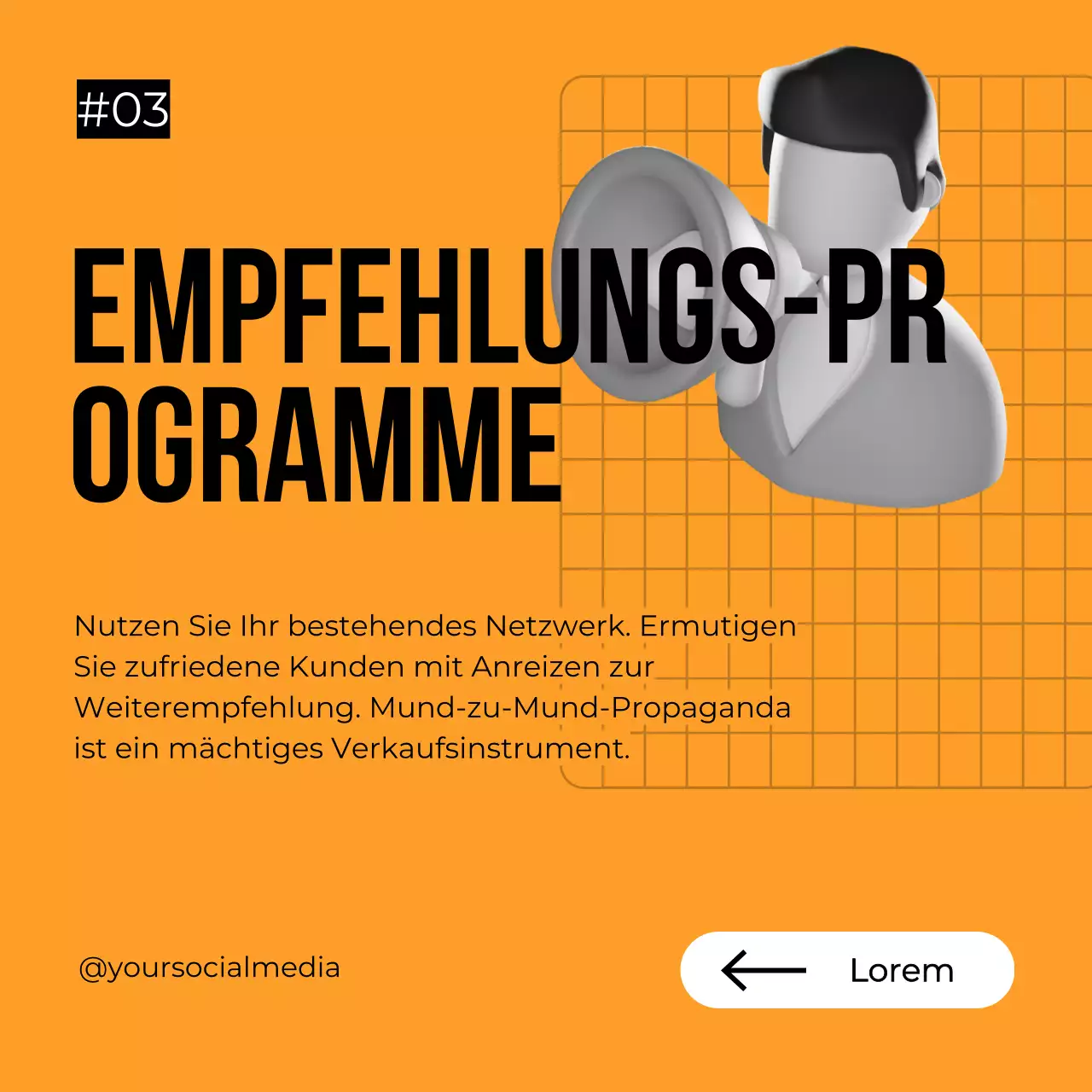 Orange-grauer Leitfaden für eine mutige Verkaufsstrategie für kleine Unternehmen