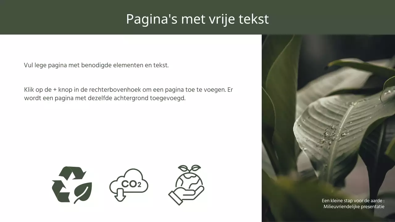 Een eenvoudig groen en geel groen verslag