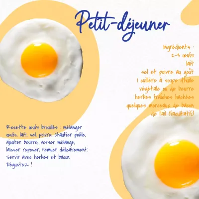 Jaune et blanc coloré cuisine blog post recettes