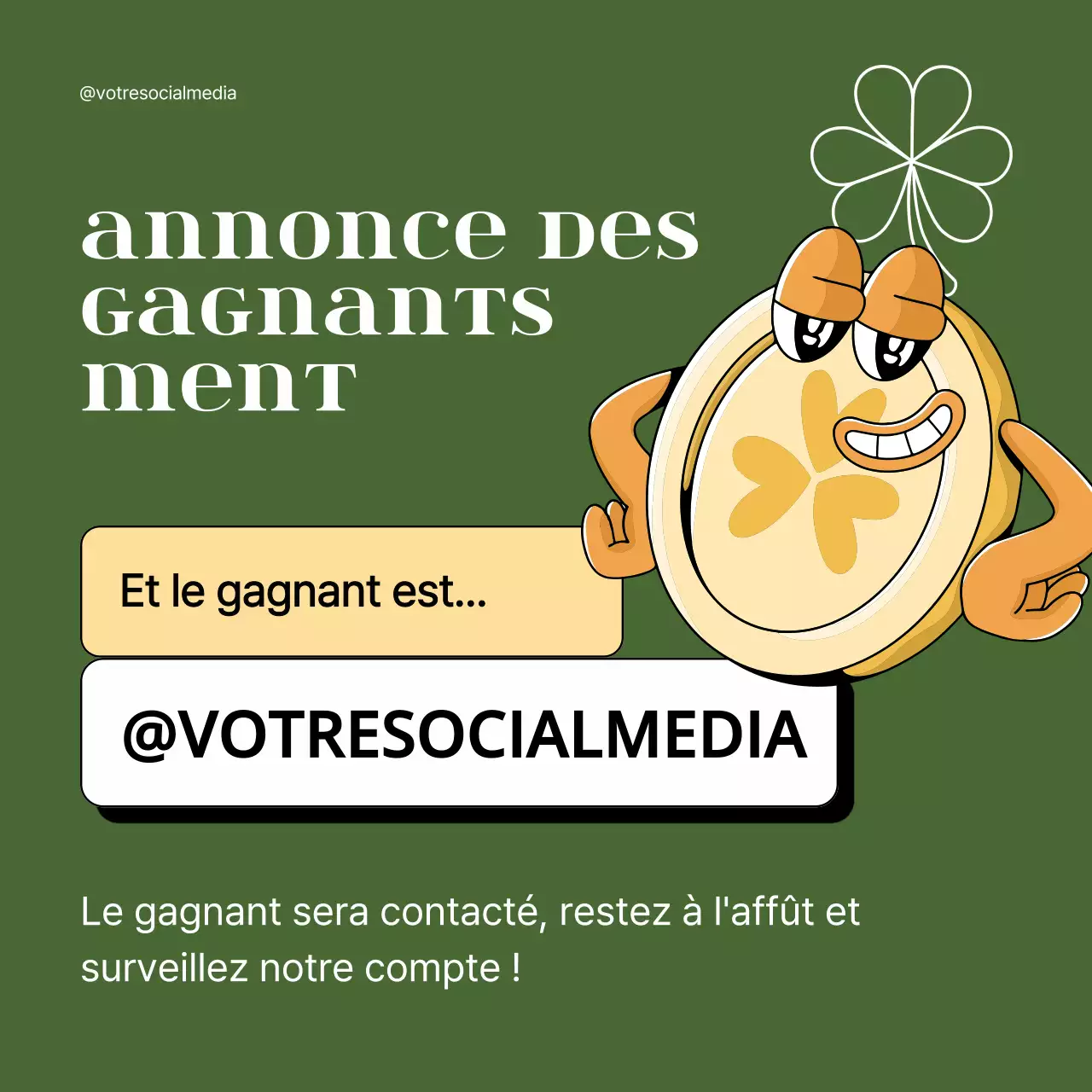 Annonce publicitaire rétro verte et jaune pour la Saint-Patrick
