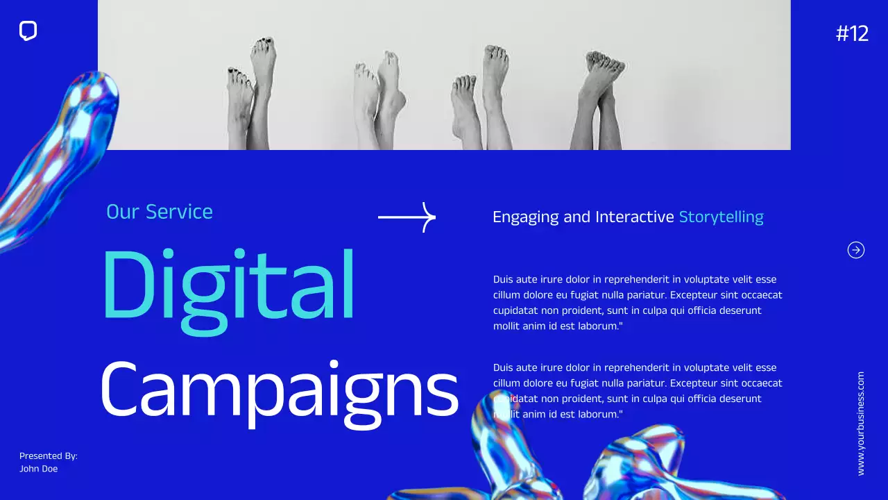 Blue Modern Business Profile Presentation