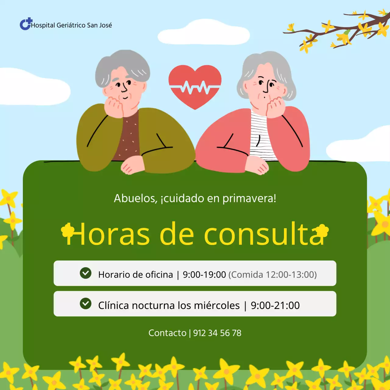 Guía de precauciones sanitarias estacionales para mayores con viruela amarilla y verde