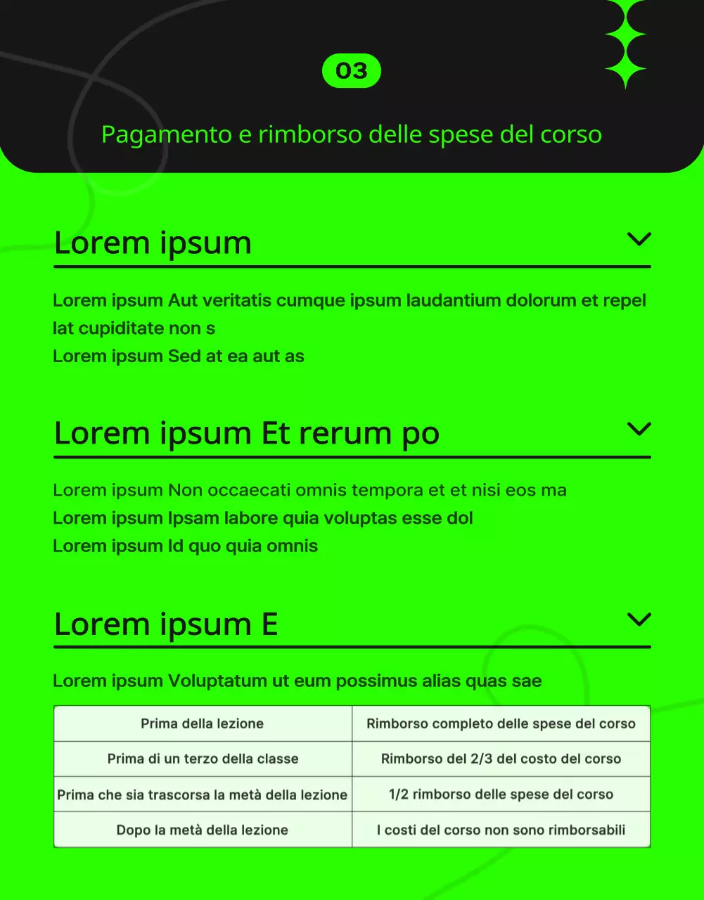 Promuovere un moderno centro di apprendimento permanente in marrone e nero