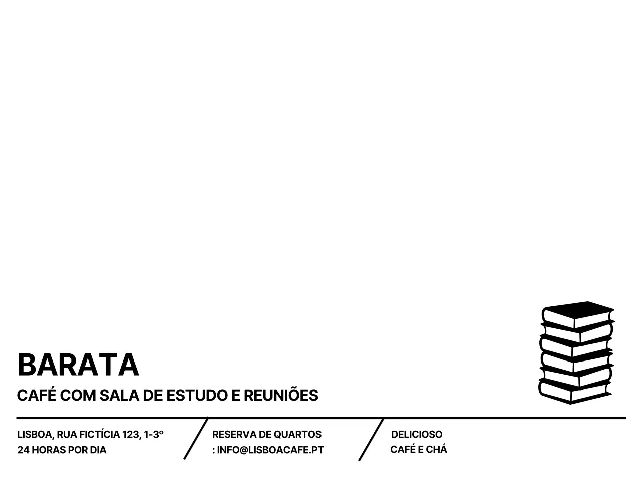 Design limpo e informativo com uma sensação de objetivo