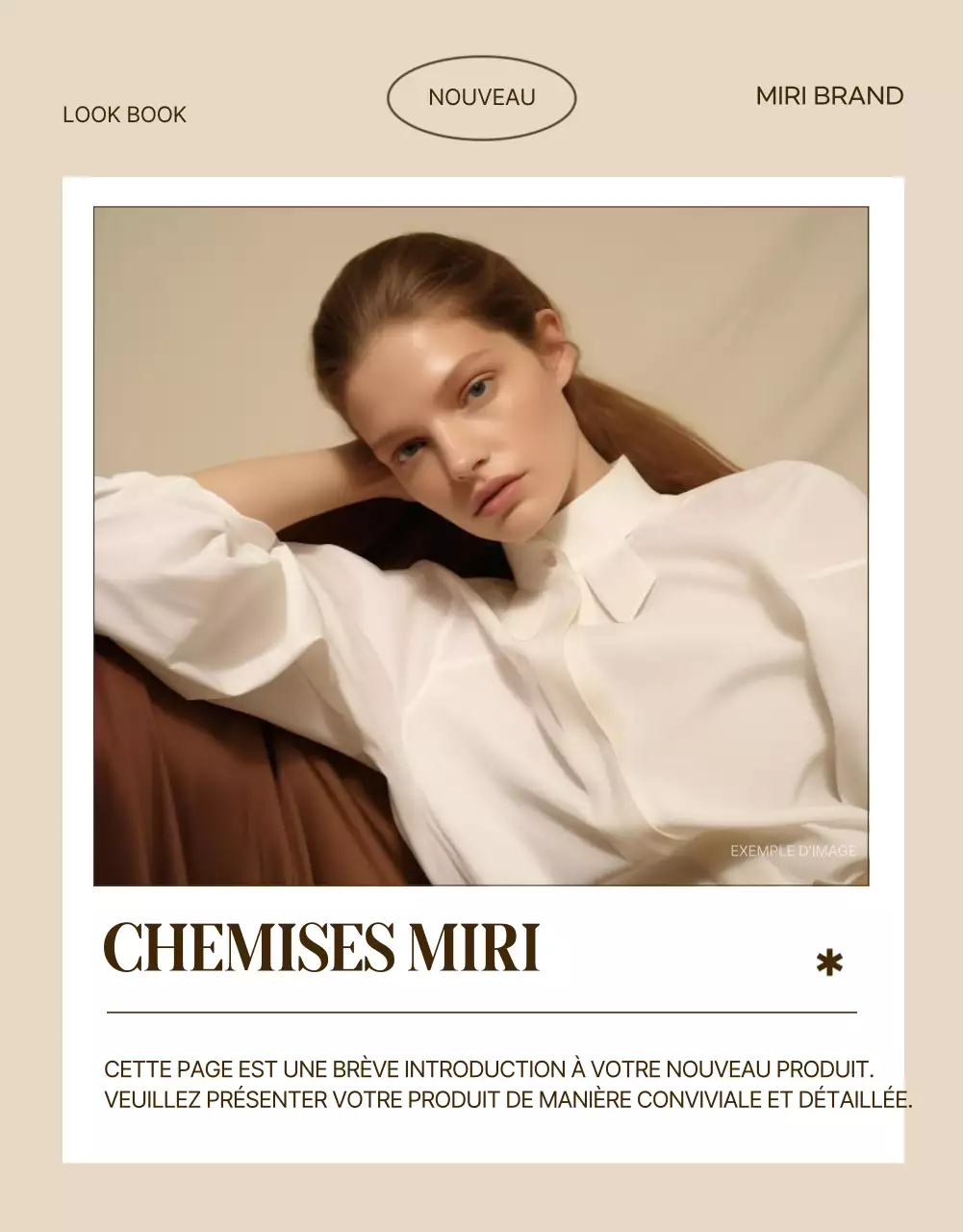 Promouvoir une mode simple dans les tons beige et marron