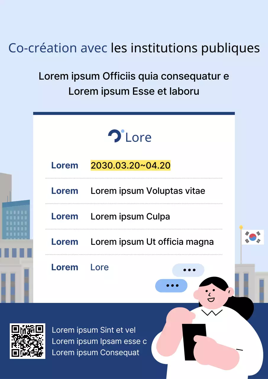Un guide simple d'enquête de satisfaction de la clientèle en bleu et bleu clair