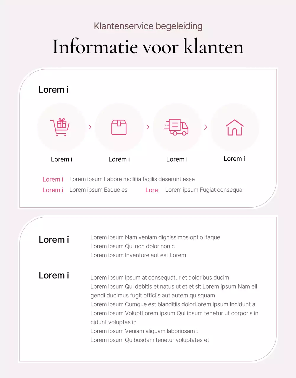 Promoot trendy roze modedetails