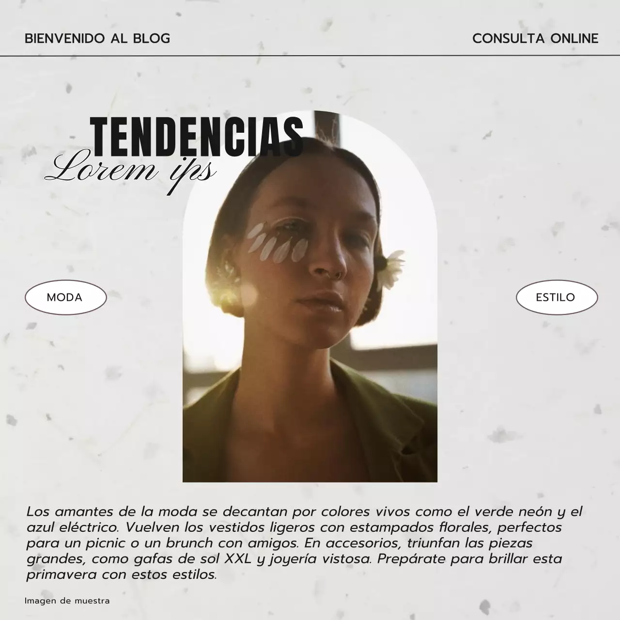 Anuncio de servicio de estilista de moda minimalista en gris y negro