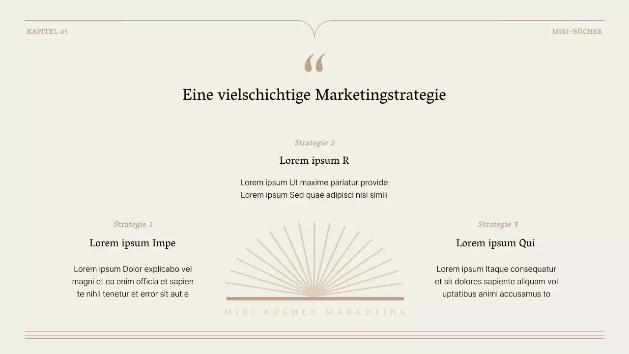 Ein einfacher Buchvorschlag in Braun und Beige