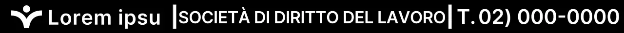 Progettazione della dicitura per la scrittura del nome e del numero dell'azienda