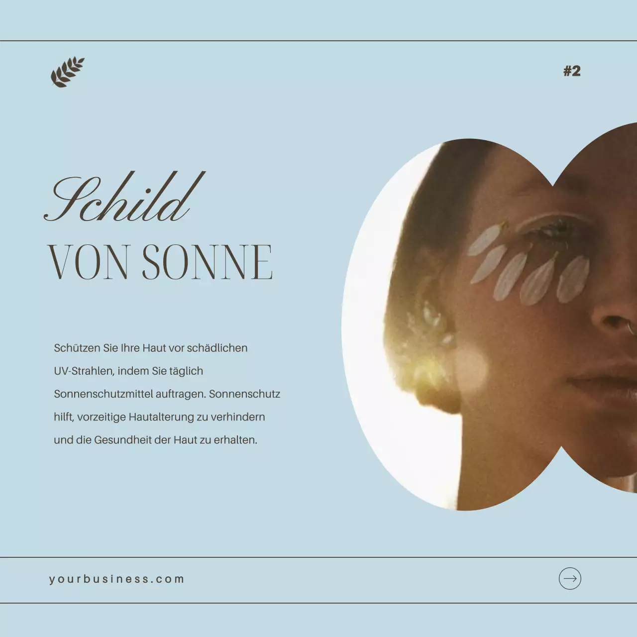 Himmelblau und Braun Elegante Hautpflege Geheimtipps Ratgeber