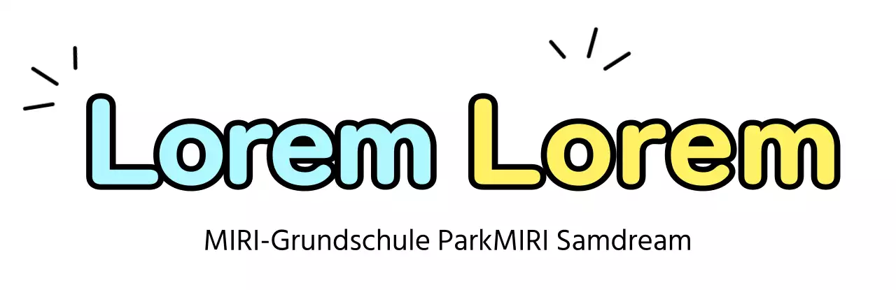 Ein niedlicher und kuscheliger Glückwunsch zur Einschulung mit einer abgerundeten Schrift und punktuellen Illustrationen