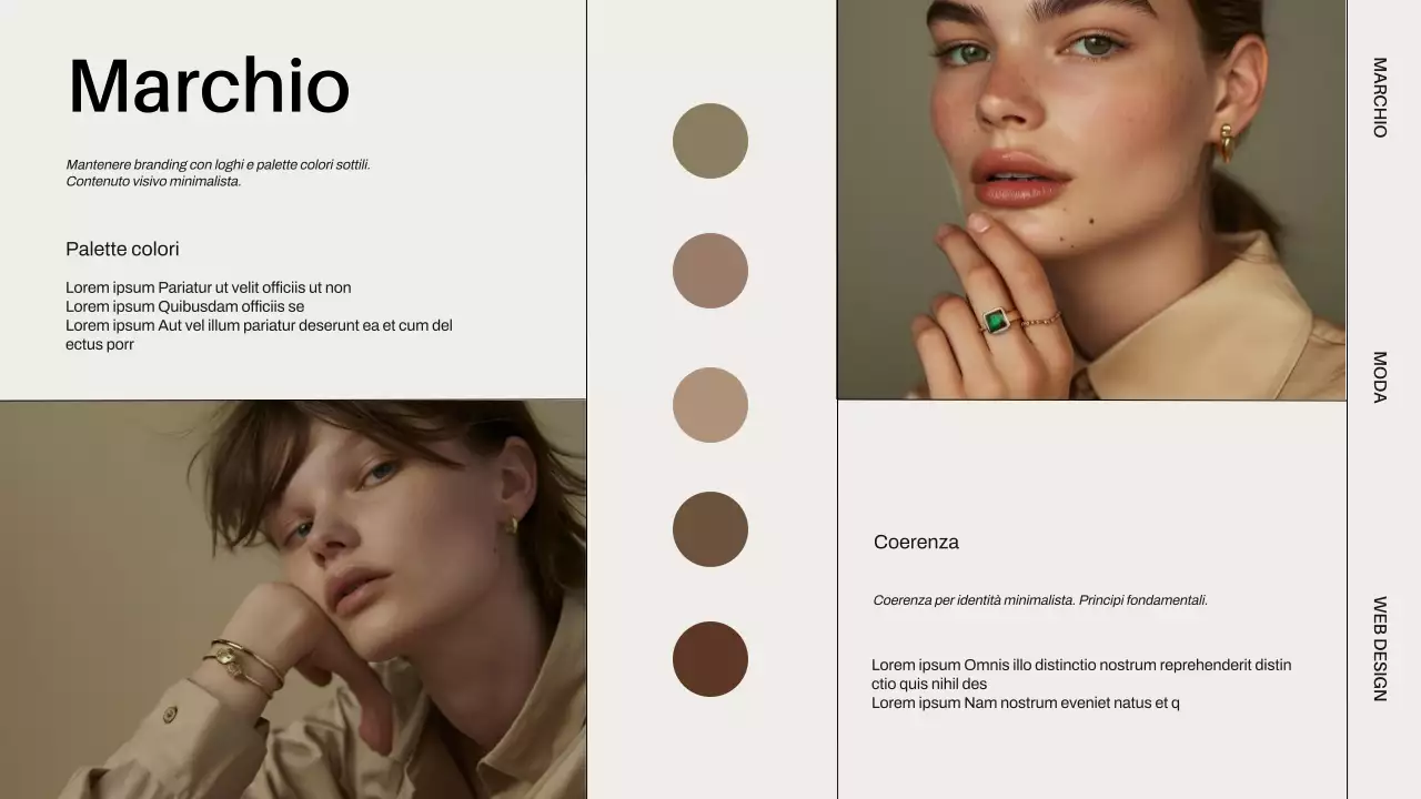 Strategia di guida allo stile del marchio moderno Ivory