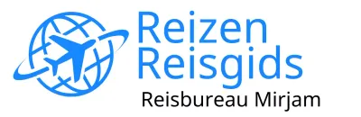 Reisbureaugidsen met vliegtuigillustraties