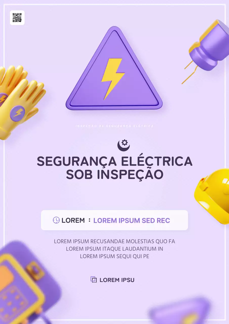 Um guia para verificações de segurança eléctrica na moda em roxo e amarelo