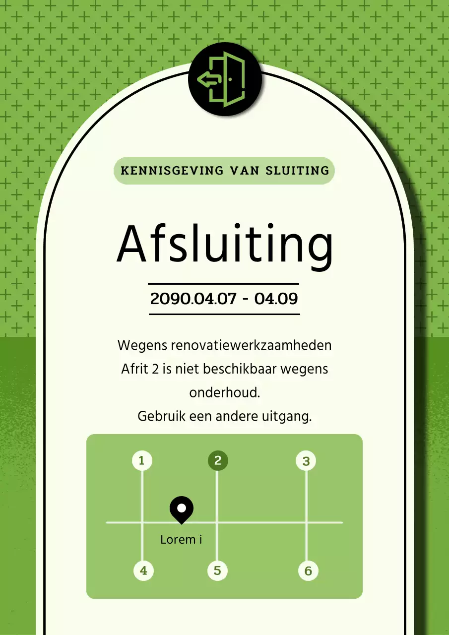 Beige en groene moderne liftconstructie