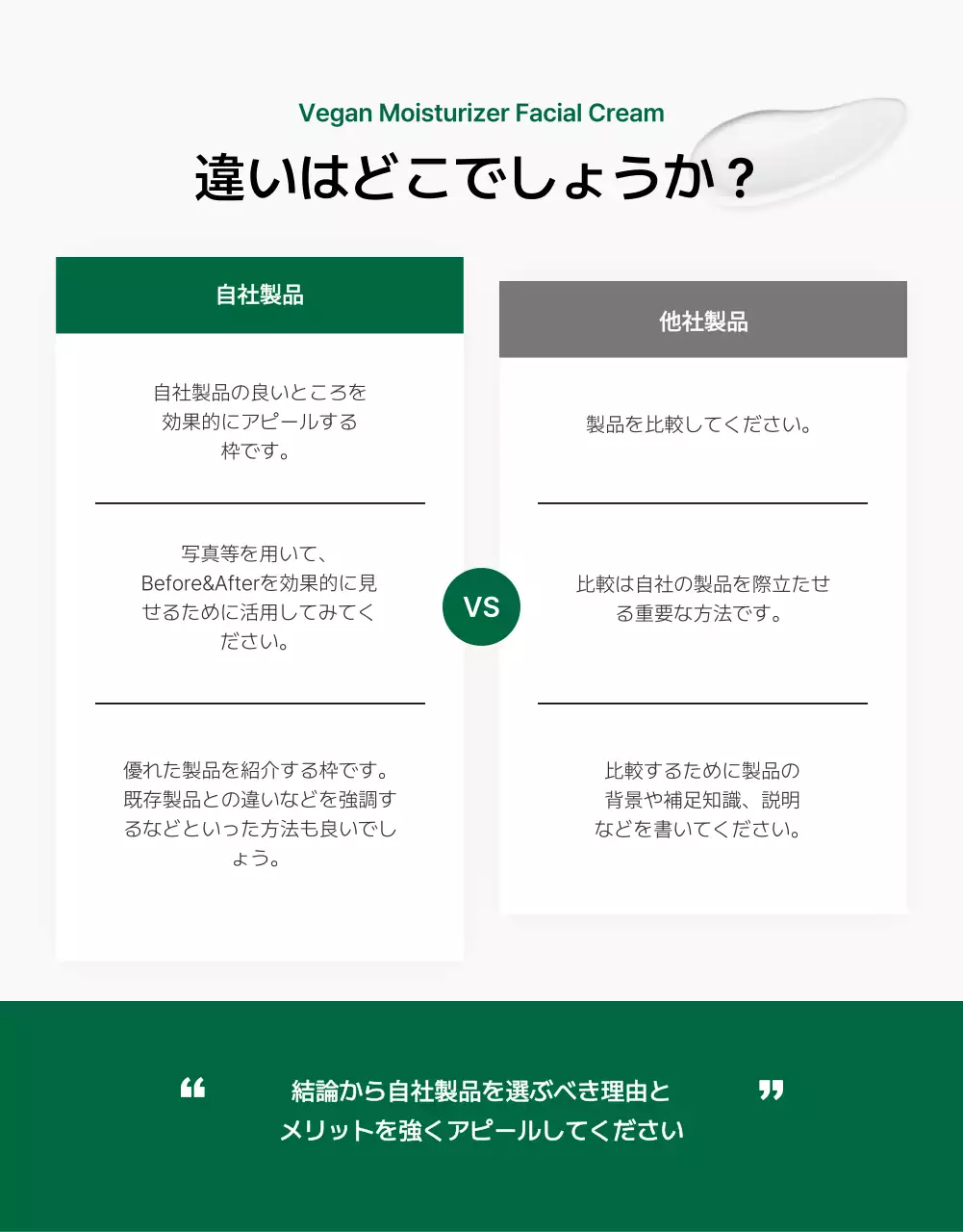 緑 シンプル 美容 チェックリスト 詳細ページ