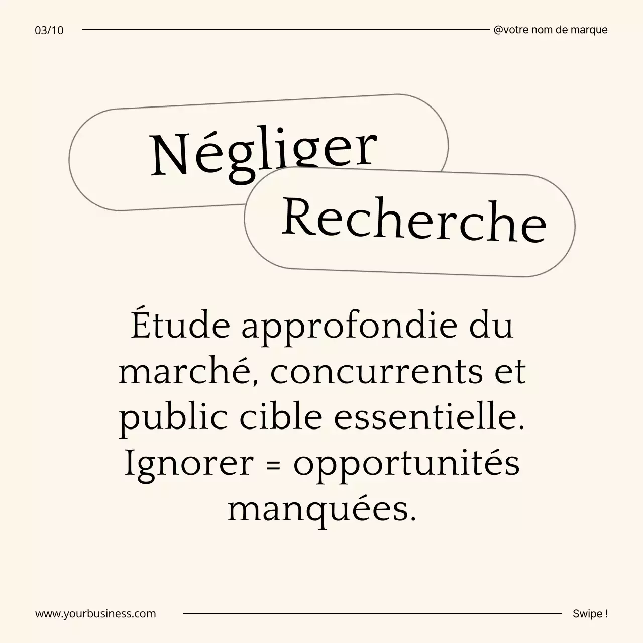 Beige et noir Minimal Business Self-Growth Tips Guide