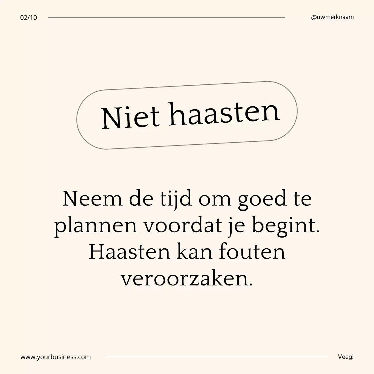 Beige en zwarte minimalistische zakelijke tips voor zelfgroei