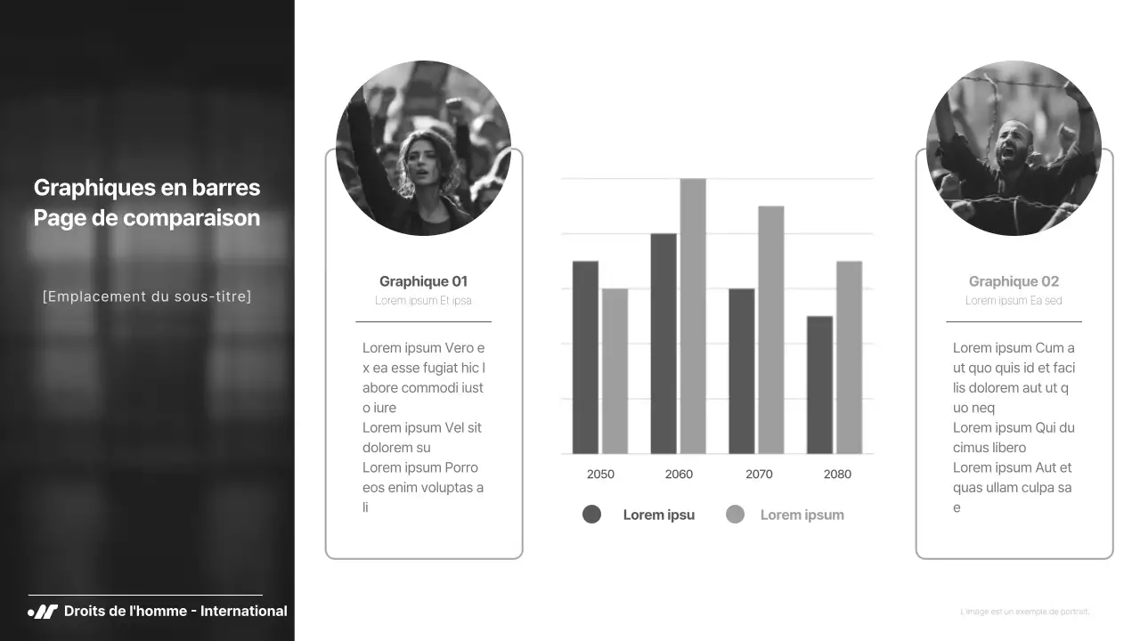 Noir et blanc, un rapport simple mais puissant pour les ONG