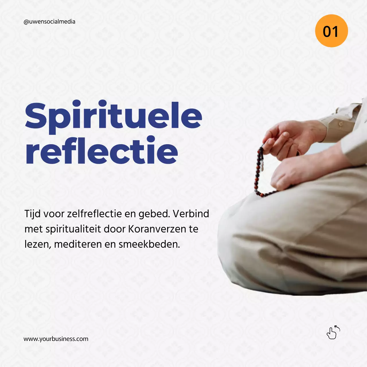 Blauw Oranje Eenvoudige Ramadan Tips Gids