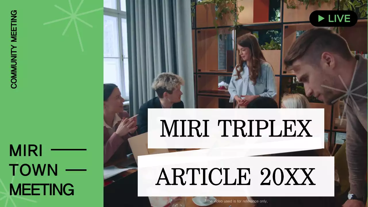 그린 모던 커뮤니티 회의 공지 유튜브 썸네일