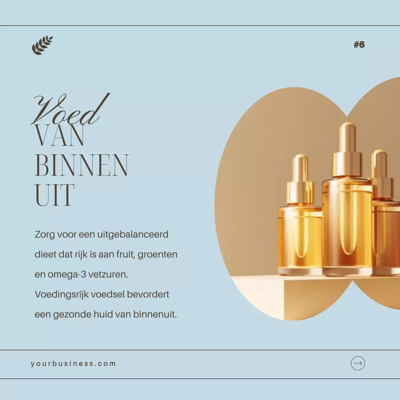 Hemelsblauwe en bruine elegante tips voor huidverzorging