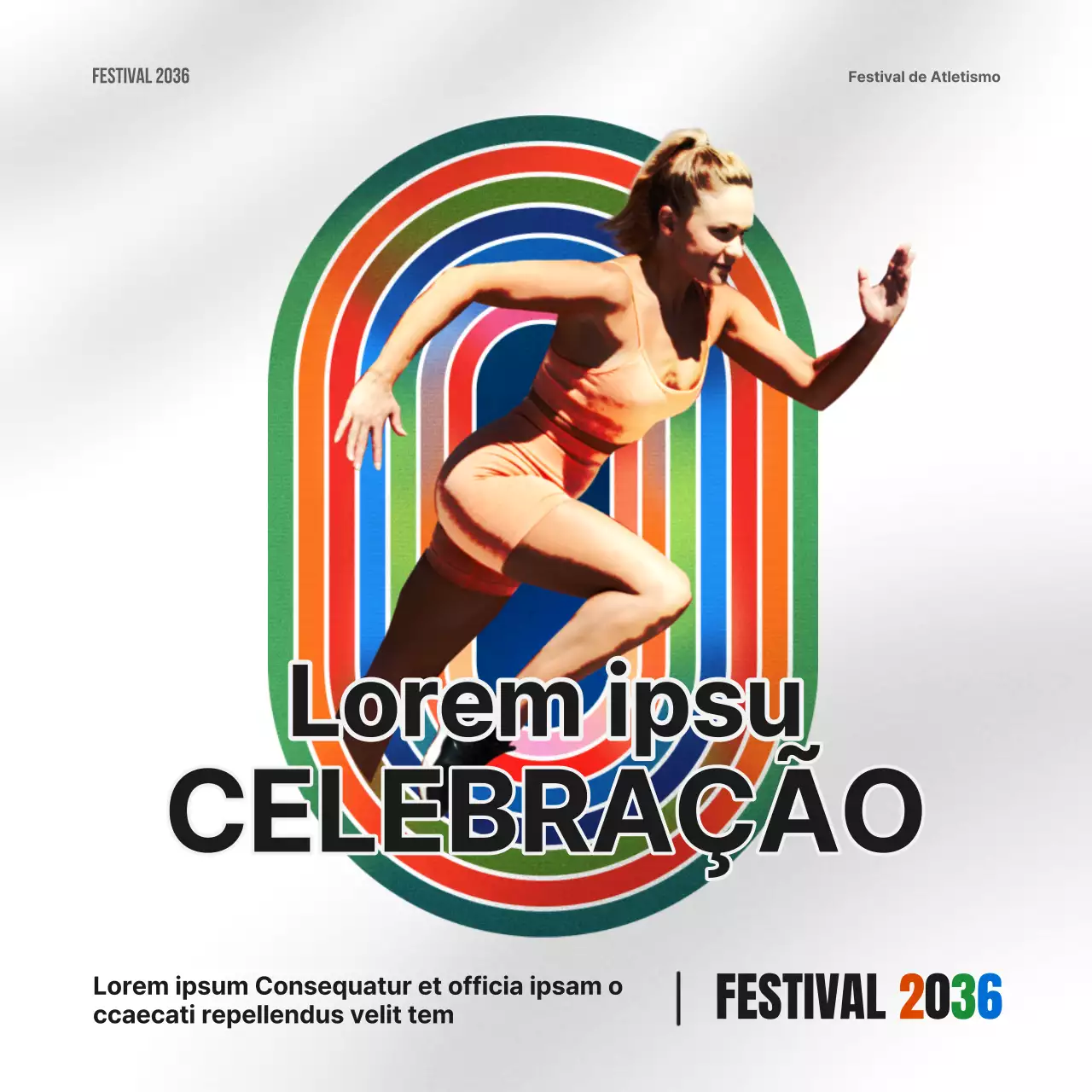 Promover um simples evento desportivo em verde e amarelo