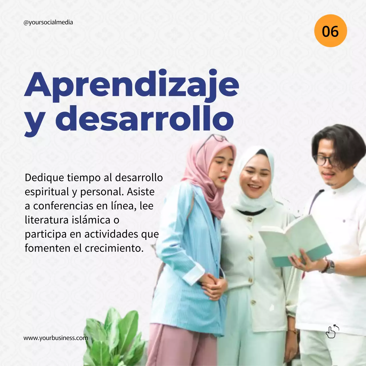 Azul Naranja Guía de consejos sencillos para el Ramadán