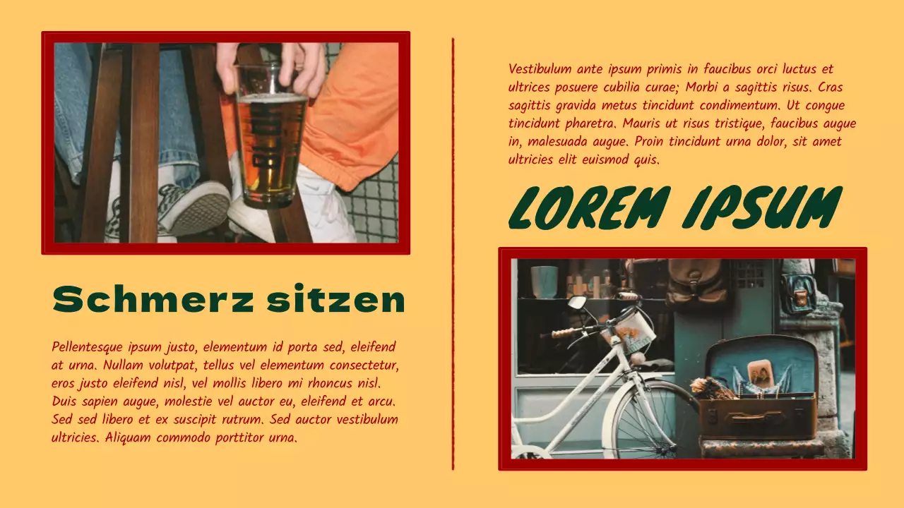 Grüne und rote Retro-Scrapbooking-Lernmittel