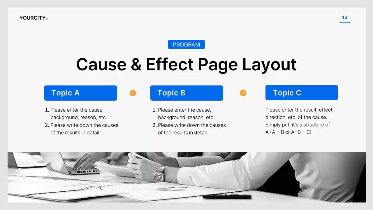 파랑과 회색의 심플한 공기업 보고서