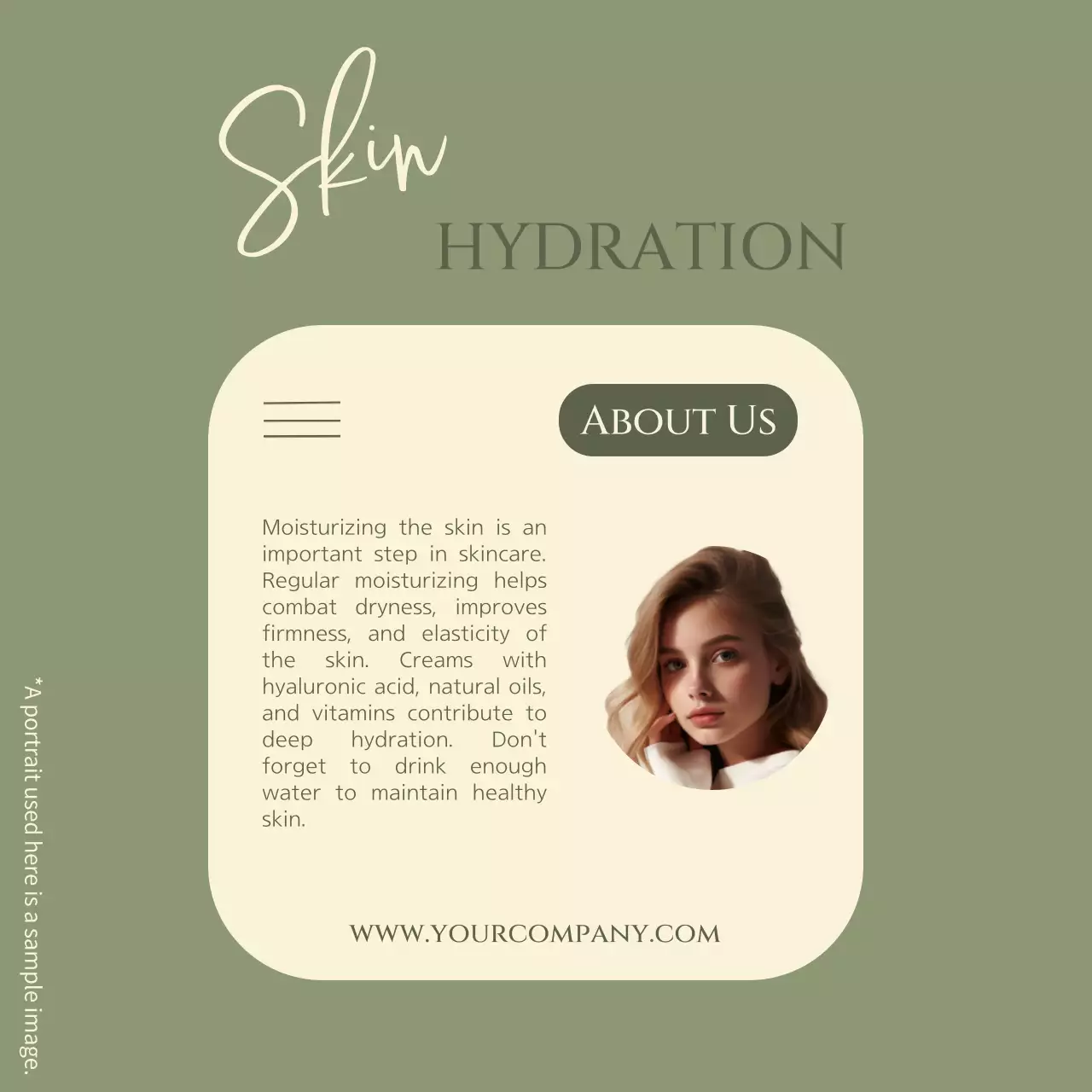Sage Minimal Skincare Promotion Social Media Post