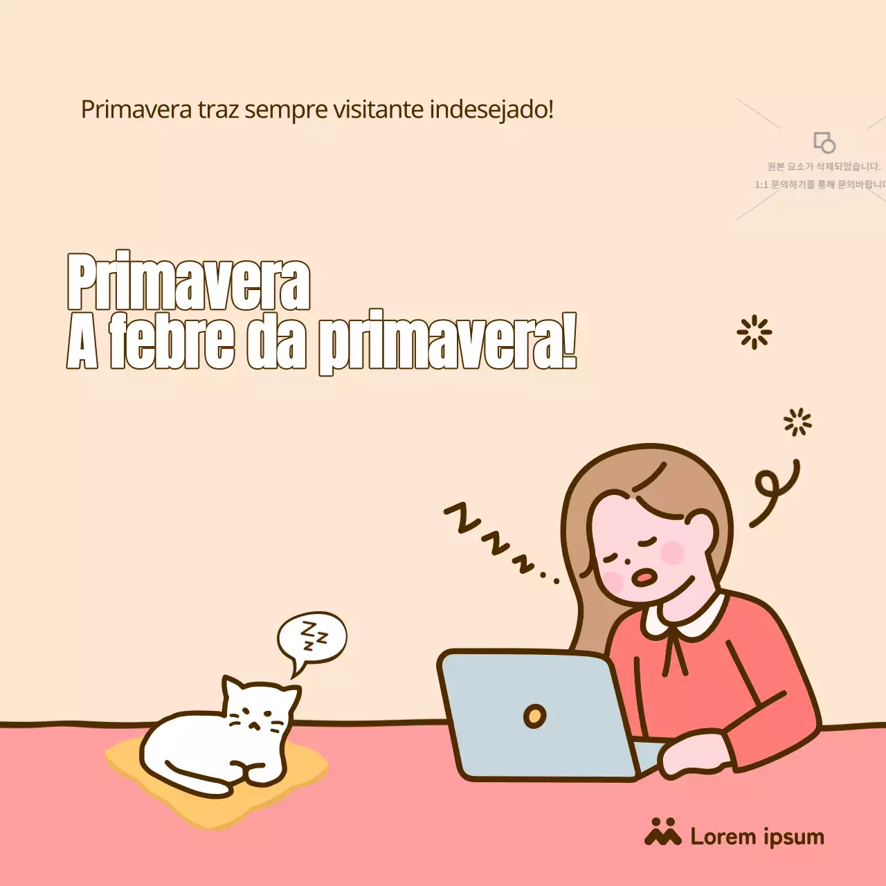 Sobre a febre da primavera em toda a sua glória amarela e cor-de-rosa