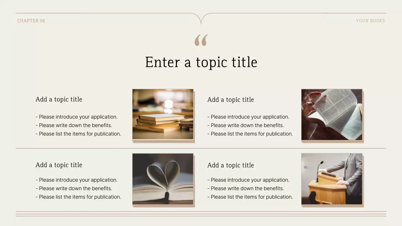 Beige Minimal Book Presentation