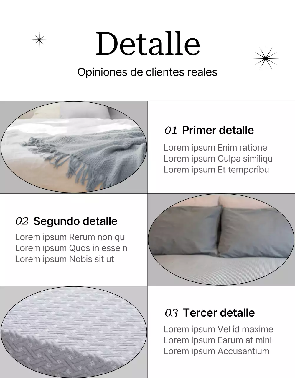 Promover la ropa de cama gris y moderna