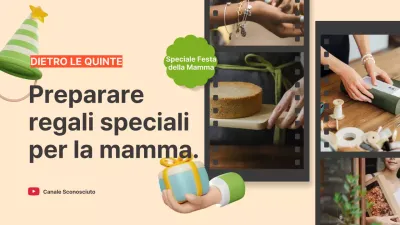Dietro le quinte di una semplice festa della mamma in beige e verde