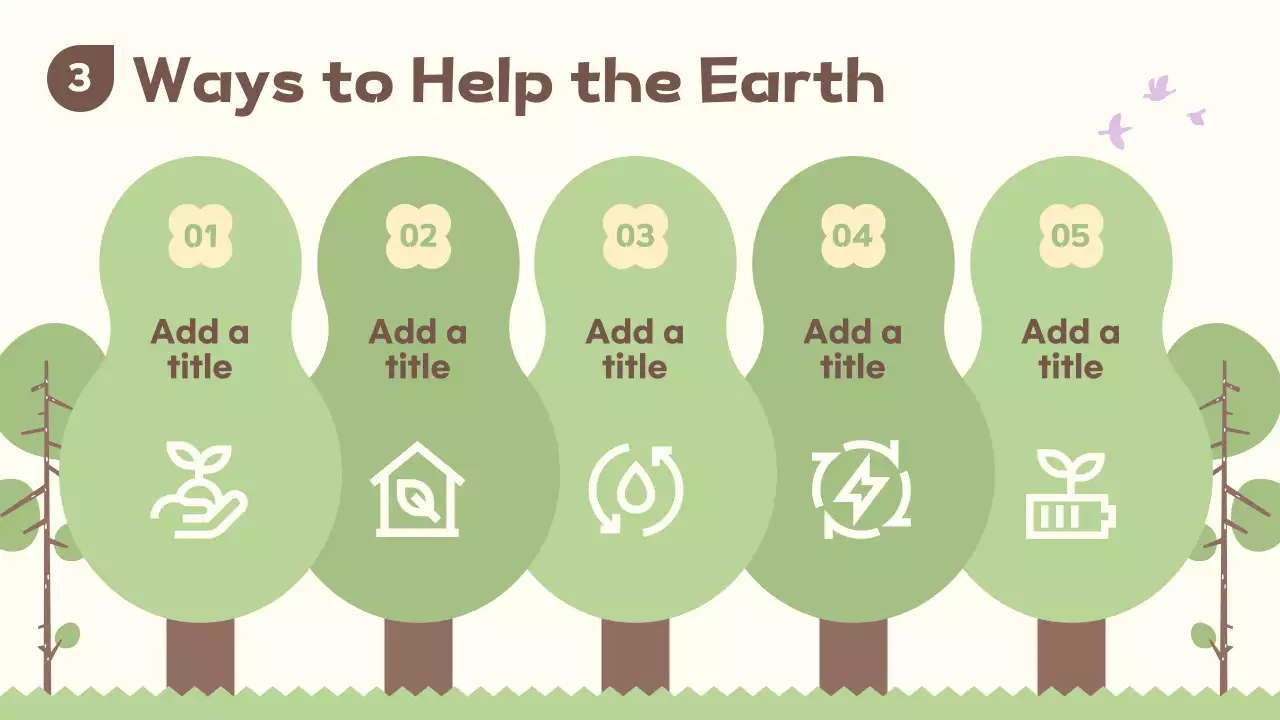 Green Nature Arbor Day Agenda Presentation