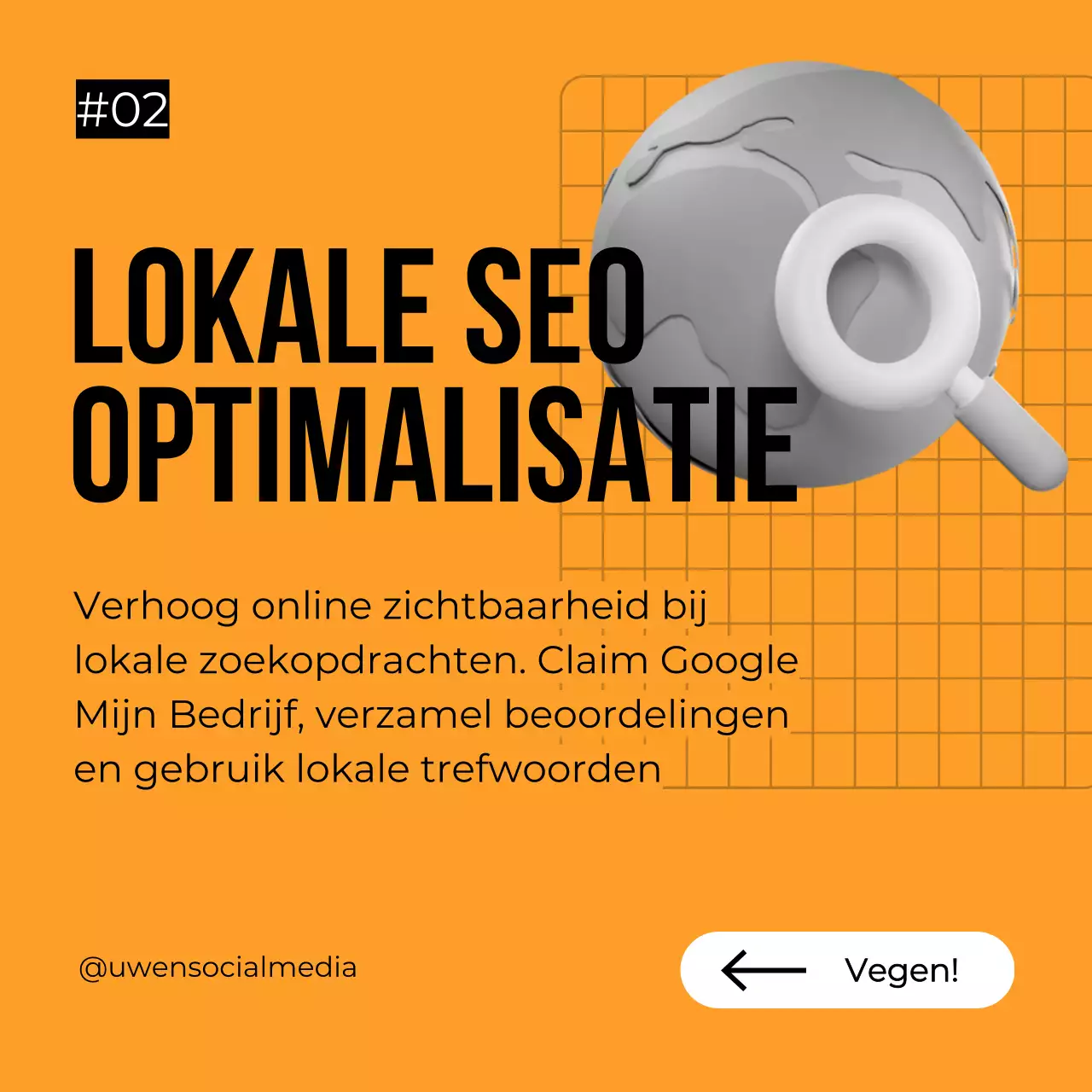 Oranje en grijze gedurfde verkoopstrategie voor kleine bedrijven